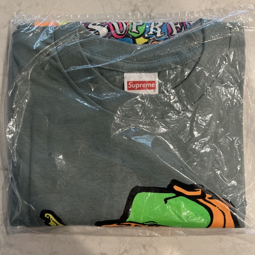 SUPREME Molotov Kid Tee Dark Sage SS19 Large New Sealed Tags Ships Now L