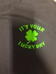 It’s Your Lucky Day T-Shirt Classic Cotton – St. Patrick’s Day Unisex medium