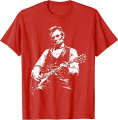 President Abraham Lincoln Playing Guitar Abe Lincoln Design T-Shirt