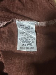 Buckle Black Men Burnout Light Weight TShirt Brown Burgundy Size Large