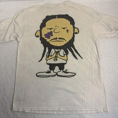Asap MOB too cozy tour LS shirt white Med RIP ASAP YAMS peanuts cartoon spoof