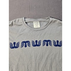 ComfortWash Hanes Long Sleeve Octopus Graphic Tee Gray Cotton Small