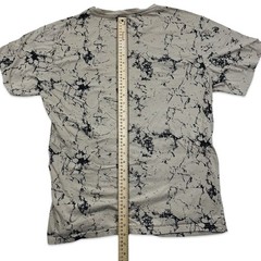 WXYZ Size XL Men’s Short Sleeve Shirt Skull Crystal Wash Tie Dye Beige