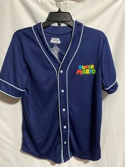 Super Mario Baseball Jersey Shirt Nintendo NES Cartoon NWT Size Large