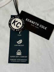 Kenneth Cole Medium Mobility Knit T-Shirt White Super Soft $49