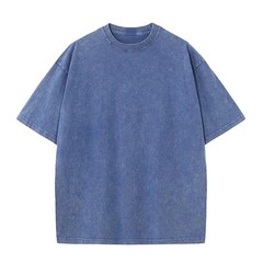Oversized Washed T-Shirt Mens 100% Cotton Gym Fitness Loose Drop Shoulder Tee