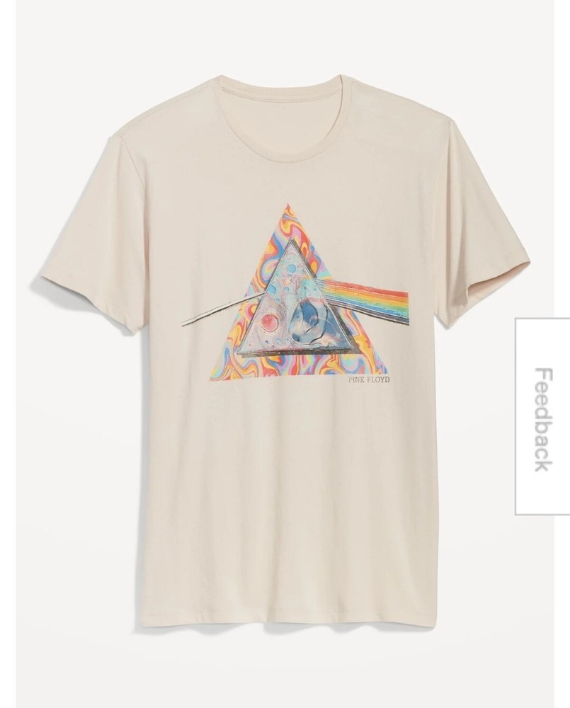 New Pink Floyd Dark Side of the Moon Artistic Logo Mens Medium Rock Tee Shirt