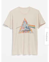 New Pink Floyd Dark Side of the Moon Artistic Logo Mens Medium Rock Tee Shirt