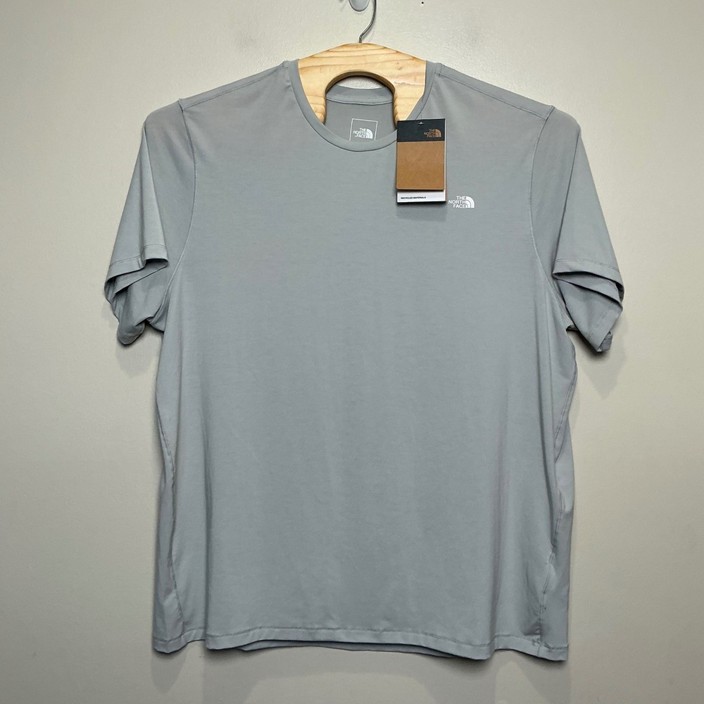 The North Face Adventure Tee Mens XXL High Rise Grey Standard Fit Recycled NWT