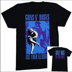 Guns N’ Roses Use Your Illusion Blue T-shirt, size S-5XL