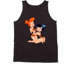 Classic Cartoon Retro Fun Parody Sexy Girls Wilma & Betty Funny Joke Tanktop