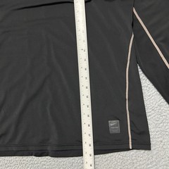 Nike Pro Fitted Long Sleeve Shirt Men Large Black Stretch Performance