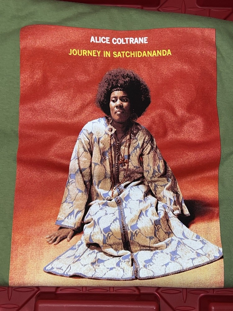 Supreme Alice Coltrane XL T-shirt Green 100% Cotton Made In USA