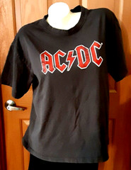 AC-DC® Back In Black World Tour 1980/81 Black Tee Short Sleeves Size M