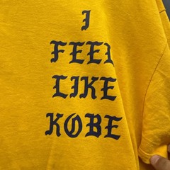 I Feel Like Kobe Long Sleeve Shirt Mens Large Yellow Mamba Day Kanye West Ye