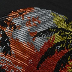 New Fashion Trend Skull Rhinestone Short Sleeve Luxury Men Black White T-Shirt