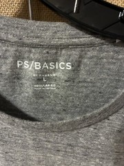 PacSun PS/Basics Solid Crew Neck Short Sleeve Gray L Men’s Regular Fit T-Shirt