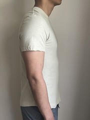 NWT Buck Mason Men’s Tee Enamel Slub 100% Cotton Curved Hem T shirt