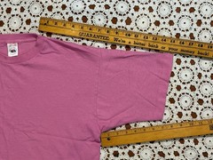 Vtg Retro Fruit Of The Loom Blank Pink T-Shirt Single Stitch USA XL Cotton As Is