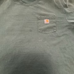 Carhartt K87 Pocket T Shirt XL Tall Green Original Fit Heavyweight USA Work