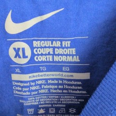 NWT Nike Men’s Blue Football Graphic Logo Cotton Short Sleeve T-Shirt XL