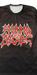 VERY RARE MORBID ANGEL DEATH METAL SIZE L 100% SYNTHETIC SHINY MATERIAL T-SHIRT