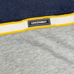 Unionbay T Shirt Mens XL Navy Gray Colorblock Short Sleeve Crew Neck Casual Wear