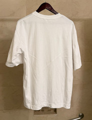 Uniqlo U Airism oversized half sleeve white t-shirt, size M, good condition