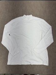 Delta Solid White Turtle Neck Long Sleeve Shirt Mens Size XXL NEW