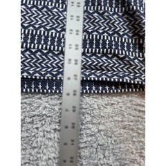 Navy Blue Geometric Tribal Pattern Pocket T-Shirt Short Sleeve Crew Neck Mens
