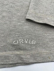 Orvis Men’s Large Beige Pullover Classic Collection Long Sleeve Striped