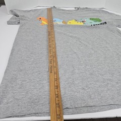 Pokémon T-Shirt Adults L Gray Graphic Pikachu Charmander Print See Measurements