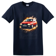 Fiat Uno Turbo ie MK1 Old Car Racing T Shirt Classic Hatchback Tee