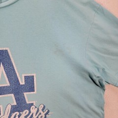 LA Los Angeles Dodgers Light Blue Short Sleeve Graphic Tee Casual TShirt Size XL