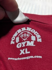 Maroon Powerhouse Gym Syracuse New York Men’s Size XL Cotton T-Shirt Workout