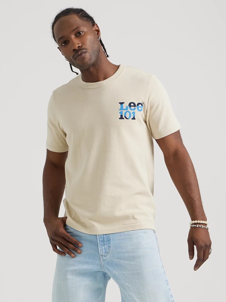 Lee 101 Premium Logo Graphic Authentic Limited Edition Men’s Tee T-Shirt NEW L