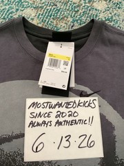NWT Nike Air Jordan Shooting Graphic Anthracite Loose Fit T-Shirt Men’s Sz S
