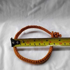 NEW Buddhist alms bowl strap, braided rope style, centipede pattern, length 30cm