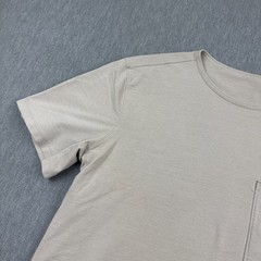 Lululemon Shirt Mens Large Beige Chest Pocket Relaxed Fit Oxford Crewneck Casual