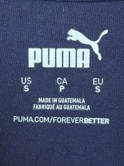 PUMA Essentials T Shirt Mens Size Small Navy Blue White Logo Short Sleeve NWT
