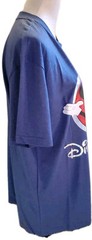 NWT Unisex Disney Blue T-Shirt 100th Celebration Front & Back Graphics Sz.Lg