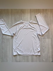 Eddie Bauer Swim Rash Guard Men L Gray Long Sleeve Sun Shirt Beach Swim Shirt