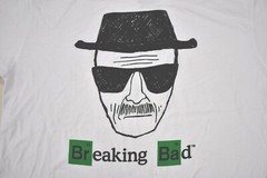 Breaking Bad Mens Walter White Heisenberg White Tee Shirt New S, M, L