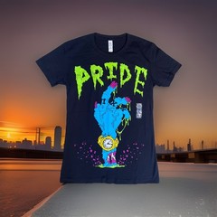 Horror Punk Zombie Hand Graphic T Shirt Black Unisex Pride