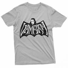 Gothic Bat Wing Crest Lady Retro Horror Art T-Shirt