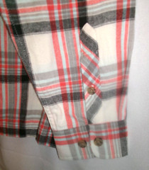 NWT No Boundaries Men’s S 34-36 Zip Hooded Gray Plaid Lightweight Flannel Shirt