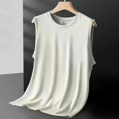 Men’s Ice Silk Mesh Vest Lightweight Sports Summer Wear Sleeveless T-shirt Tank