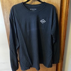 Routine Baseball We Love Baseball Black Long Sleeve Shirt Size XL