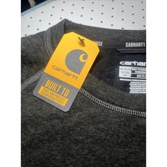 Carhartt Force Heavyweight Thermal Crew Shirt 3XL Tall Gray Fleece Workwear