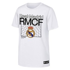 Outerstuff Real Madrid Boys Goal Driven Short Sleeve Tee White Medium Licensed